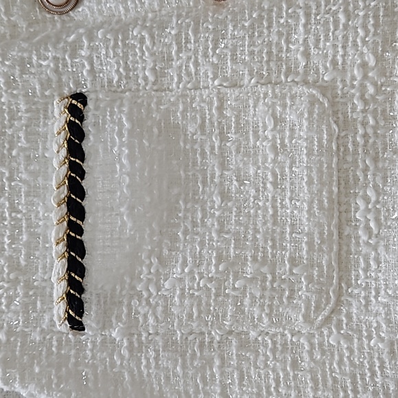 Shiny tweed A line midi skirt - Picture 2 of 10